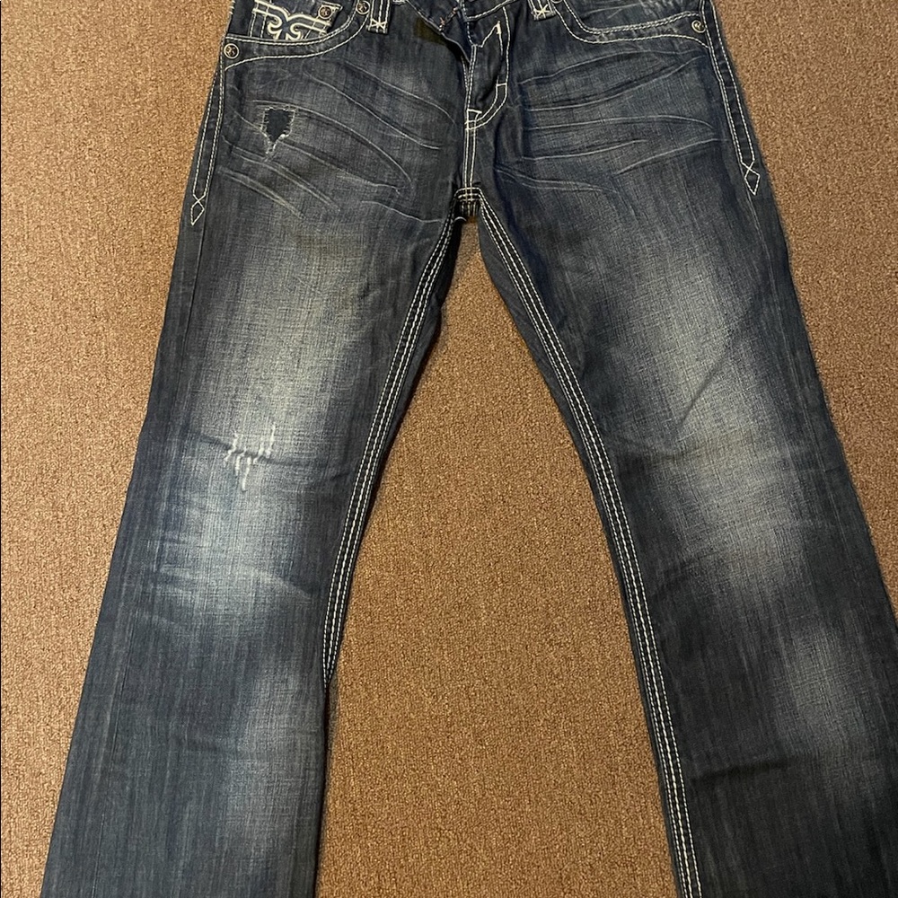 Mens Rock Revival Jeans